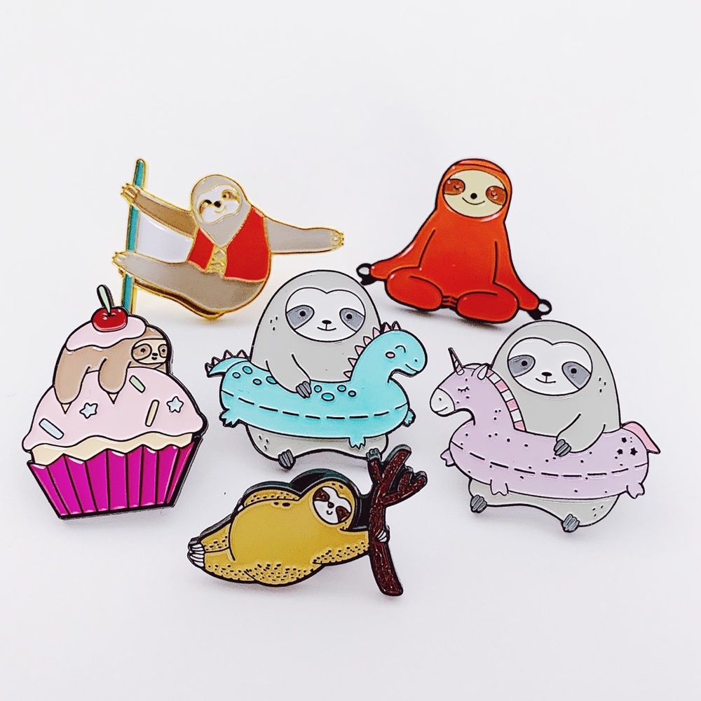 Sloth Pins